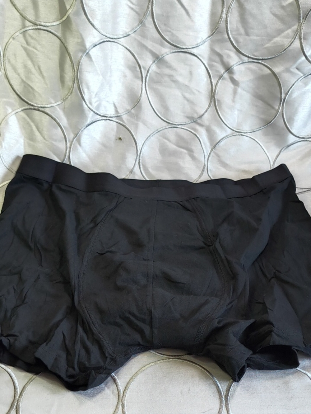 3 Pack Amazon Basics Black Men's Incontince Leaks Washable Boxer Briefs G31